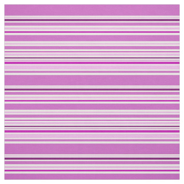 Pretty Pink Striped Simple Girly Fabric (Swatch)