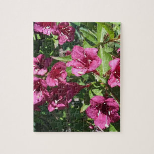 Pretty Pink Summer Flower Photo Jigsaw Puzzle