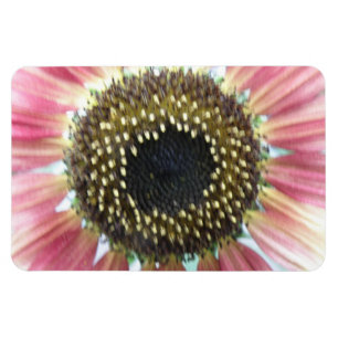 Pretty Pink Sunflower Premium Magnet