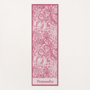 Pretty Pink Swirl Design Zen Yoga Namaste Mat