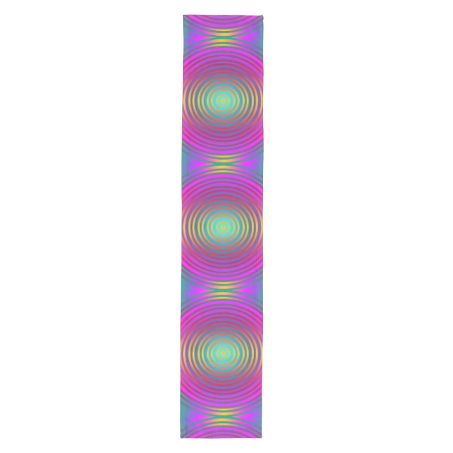 Pretty pink target pattern + your ideas medium table runner (Front)