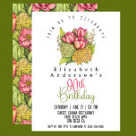 Pretty Pink Tulip Flowers 90th Birthday Invitation<br><div class="desc">Pretty Pink Tulip Flowers 90th Birthday Invitation For Women.  Easy To Change The Sample Text To Your Own By Clicking Personalise.  Click Personalise/Edit With Design Tool To Change The Font Type,  Font Colour,  Font Size Or To Add/Delete/Change The Text Or Design Elements.</div>