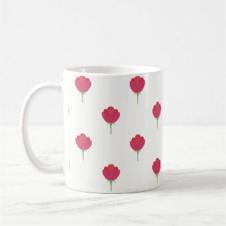 Pretty Pink tulip pattern Coffee Mug