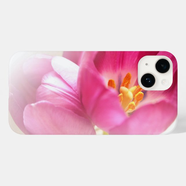 Pretty Pink Tulips Case-Mate iPhone Case (Back (Horizontal))