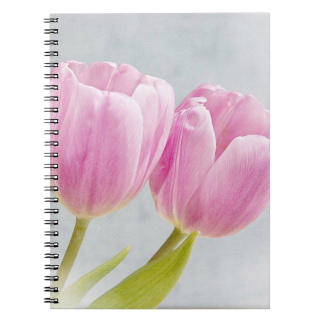 Pretty Pink Tulips Notebook (Front)