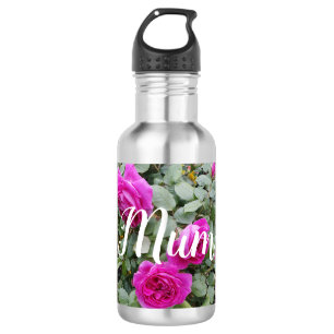 Pretty Pink Vintage Rose Flower Birthday Mum 532 Ml Water Bottle