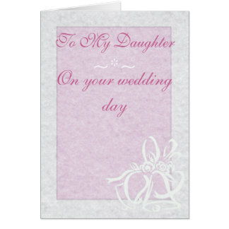Pretty Pink Wedding Card