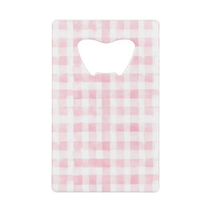 Pretty Pink White Plaid Blue Stripes Bridal Shower