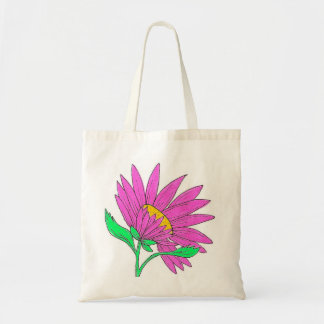 Pretty Pink Whymisical Acrylic Flower Painting Tote Bag
