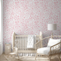 Pretty Pink Wildflowers Nursery Kids Room