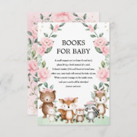 Pretty Pink Woodland Animal Books for Baby Girl