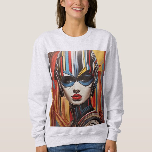 Pretty Pinstripes Sweatshirt (Front)