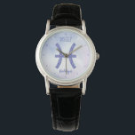 Pretty Pisces Astrology Sign Personalised Watch<br><div class="desc">This pretty purple and lavender Pisces watch features your astrological sign from the Zodiac in a beautiful sparkle like the constellations. Customise this cute wristwatch gift with your name in cursive script for someone with a birthday in late February or early March.</div>