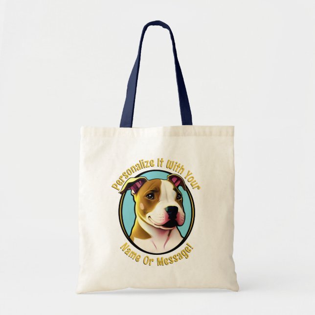 Pretty Pitbull Tote Bag (Front)
