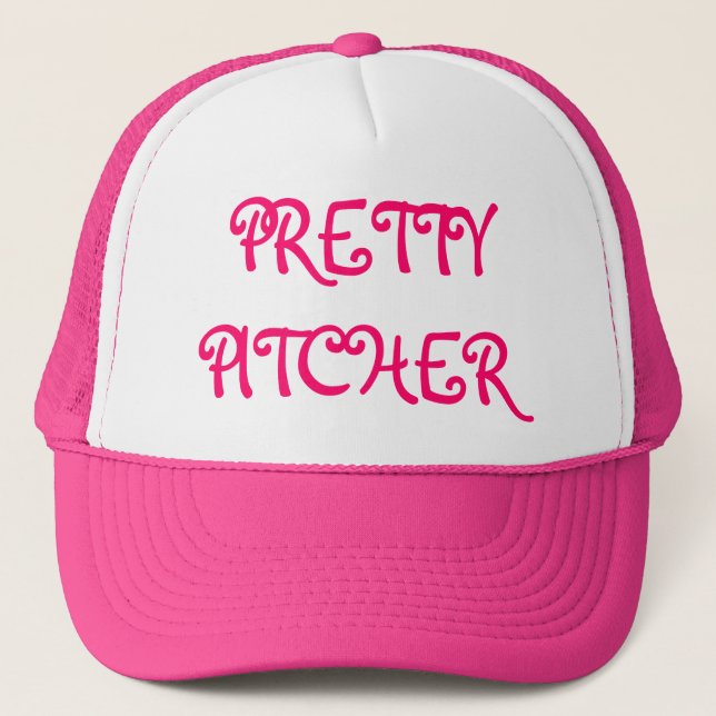 PRETTY PITCHER TRUCKER HAT (Front)