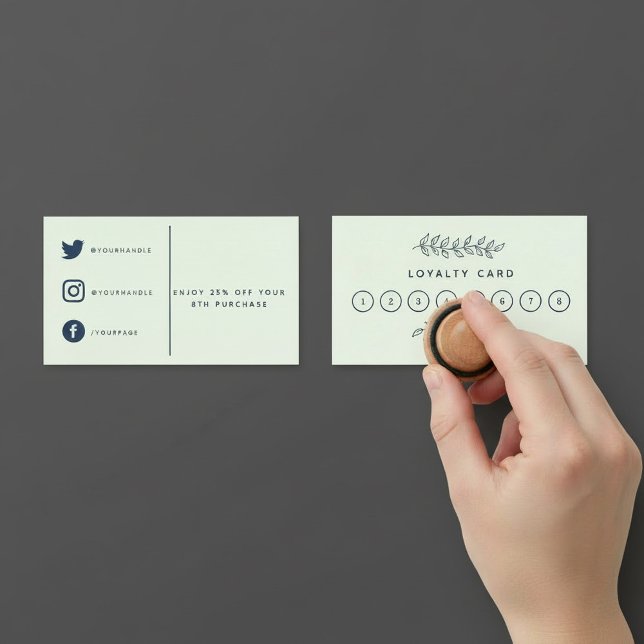 Pretty plant shop, garden loyalty card. card (Pretty plant shop, garden loyalty card.)