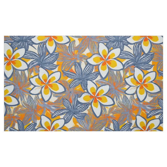 Pretty plumeria aloha print fabric (Fat Quarter)