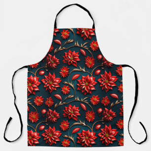 Pretty Poinsettia  Apron