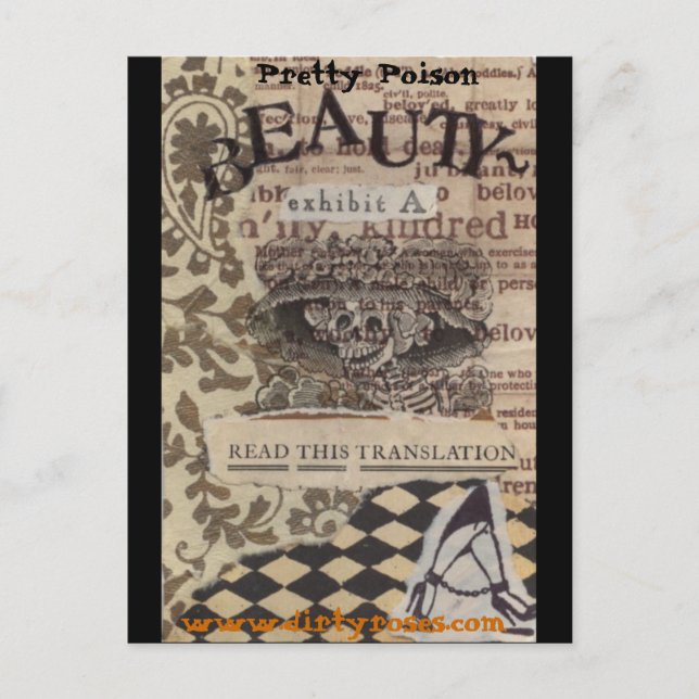 Pretty Poison Beauty Postcard (Front)