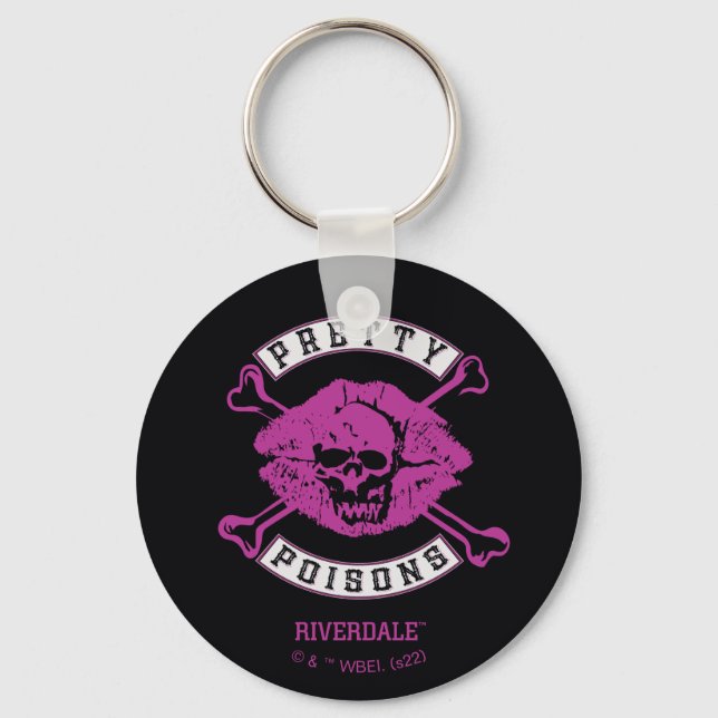 Pretty Poisons Logo Key Ring (Front)