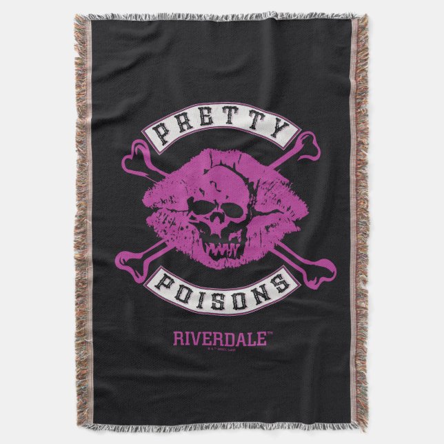 Pretty Poisons Logo Throw Blanket (Front Vertical)