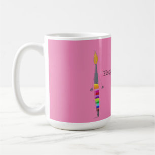 Pretty Polly Paintbrush Illustration Kid Birthday Coffee Mug