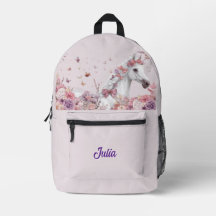 Pretty Ponies and Petals Horse Backpack for Girls