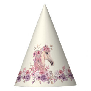Pretty Ponies and Petals Horse Party Hat
