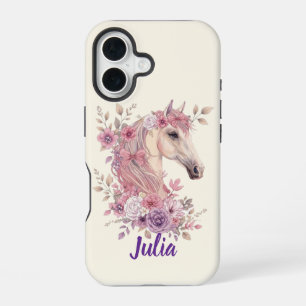 Pretty Ponies and Petals Horse Phone Case