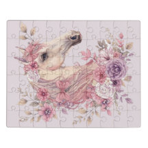 Pretty Ponies and Petals Horse Puzzle