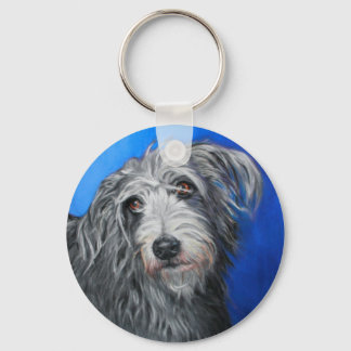 'Pretty Poppy' - Lurcher girl Key Ring