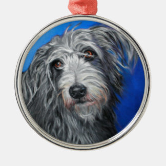 'Pretty Poppy' - Lurcher girl Metal Tree Decoration