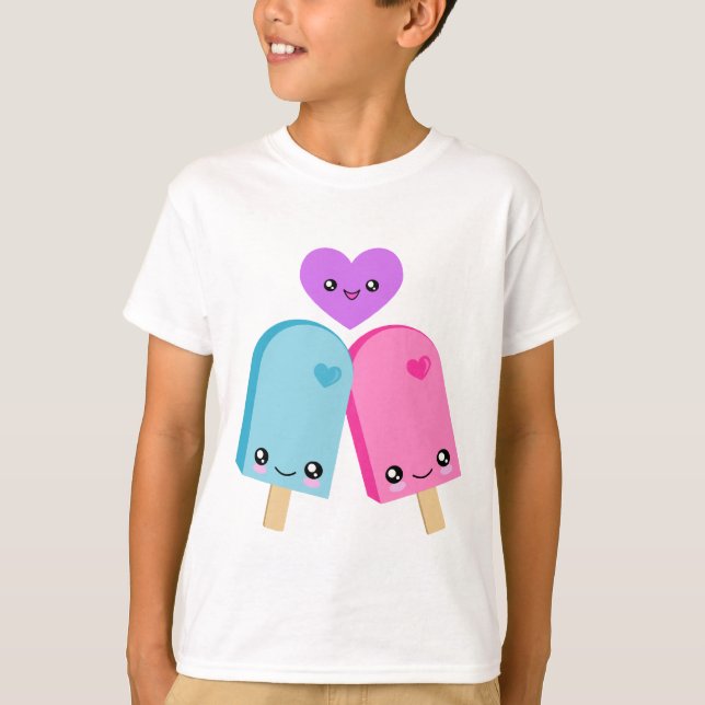 Pretty Popsicles BFF Kawaii T-Shirt (Front)