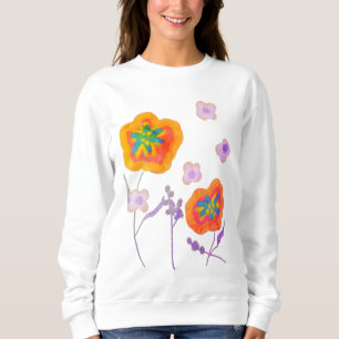 Pretty Posies Abstract Art to Wear Sweatshirt