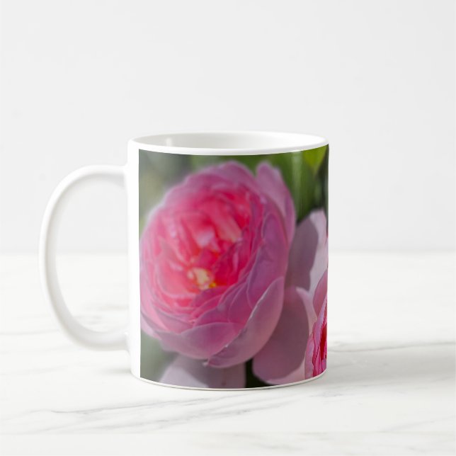 Pretty Pretty Pink Roses Coffee Mug (Left)