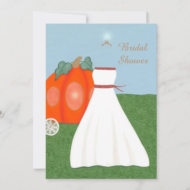 Pretty Princess Bridal Shower Invitations (Front)