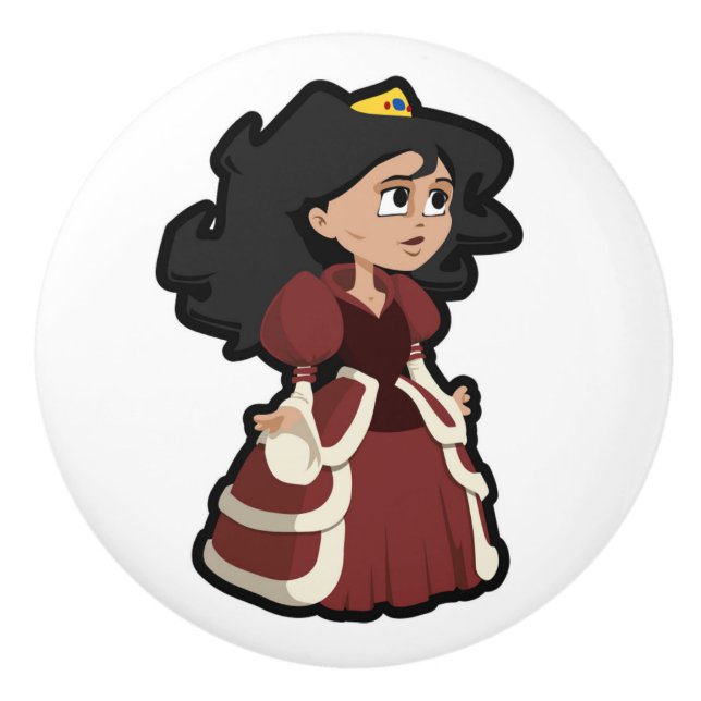 PRETTY PRINCESS CERAMIC KNOB (Front)
