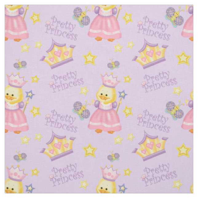 Pretty Princess Duckling Fabric (Swatch)