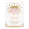 Pretty Princess Gold Crown Pink Floral Baby Shower