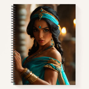 Pretty Princess Jasmine Spiral Notebook
