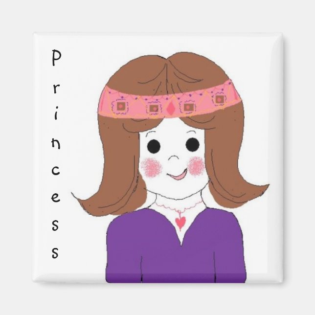 Pretty Princess Magnet (Front)