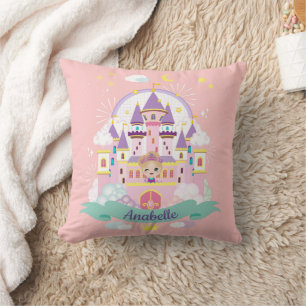 Pretty Princess Personalised Pink Cushion