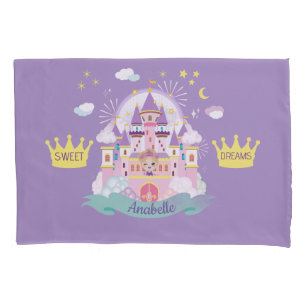 Pretty Princess Personalised Purple Pillowcase