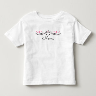 Pretty princess personalised t-shirt for toddlers