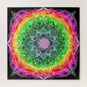 Pretty Prism Fantasy Art Meditative Jigsaw Puzzle