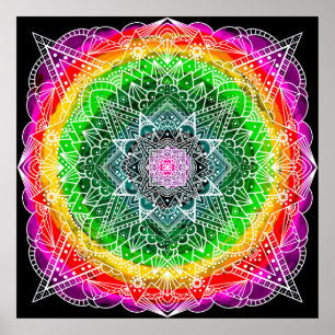 Pretty Prism Fantasy Art Meditative Poster