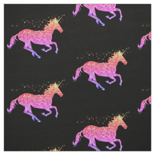 Pretty Prismatic pink unicorn trendy fabric