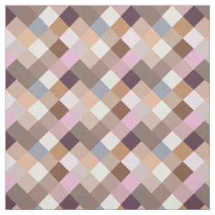 Pretty Provence Lavender Colours Mosaic Pattern Fabric