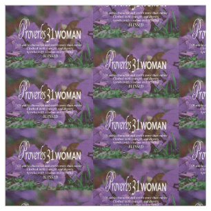 Pretty PROVERBS 31 Purple Floral Fabric