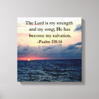 PRETTY PSALM 118 14 SUNRISE OVER THE OCEAN